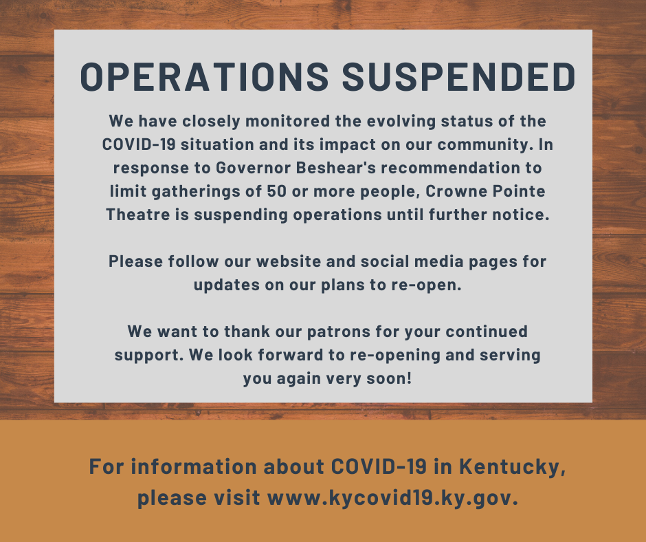 Coming Soon Crowne Pointe Theatre, Elizabethtown KY